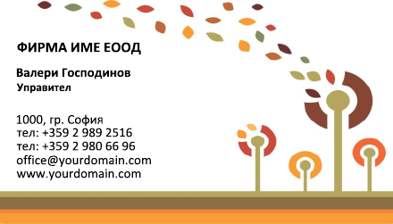 Визитни картички №1347