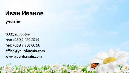 Визитни картички №1495