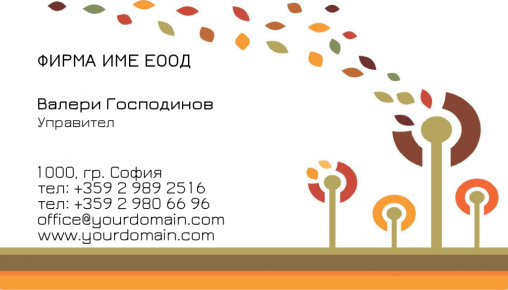 Визитни картички №1347