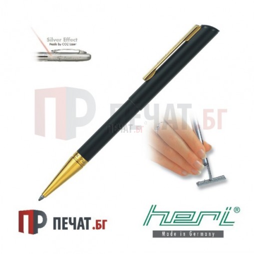Mетална химикалка - печат с клише (33 х 8,7мм.)