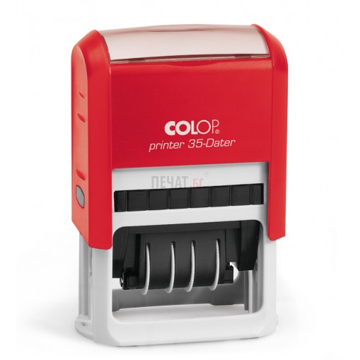 Печат с Датник Colop Printer 35 (30х50мм.), черен, правоъгълен