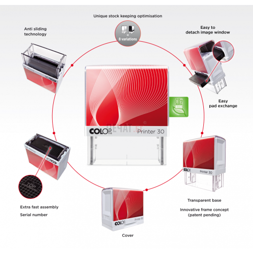 Печат Colop Printer 20 (14x38мм.)  - 2