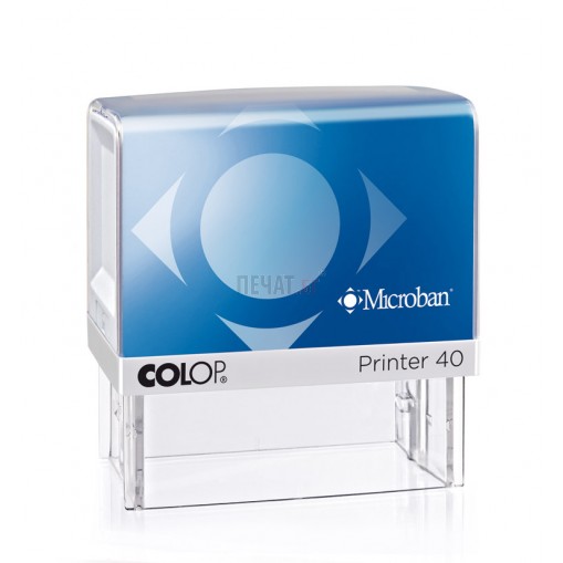 Печат Colop Printer 40 Microban с антибактериална защита (23x59мм.) 