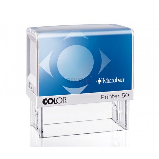 Печат Colop Printer 50 Microban с антибактериална защита (30x69мм.) 