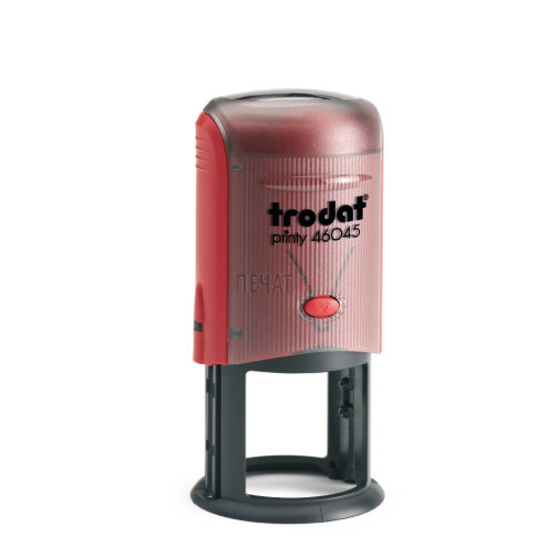 Печат Trodat 46045 (Ф45мм.), черен/син/червен, кръгъл