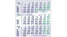 Работен календар МРК311